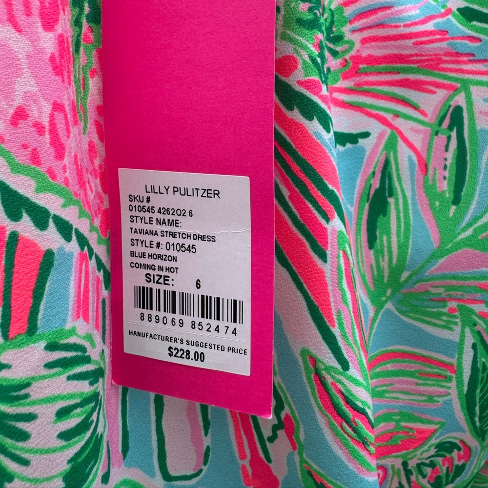 NWT Lilly Pulitzer Taviana Stretch Dress - Picture 3 of 4